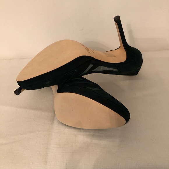 Jimmy Choo Kerwick green suede mesh accent shoes - Picture 5 of 5